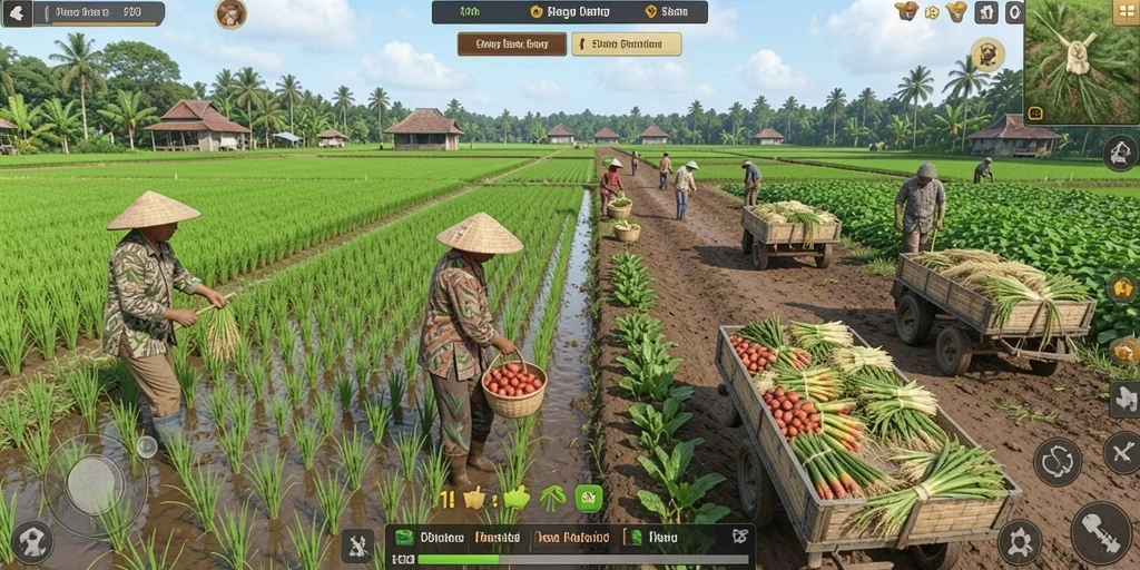 Menampilkan grafis yang memukau dari dunia fantasi.