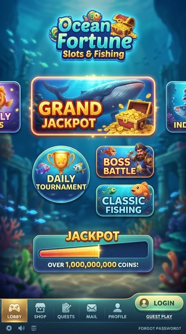 Cuplikan layar menu unduhan rpgame untuk perangkat Android